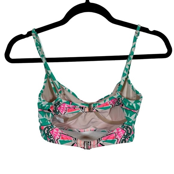 Mara Hoffman Cosmic Fountain Long Line Underwire Cami Bikini Top - Picture 8 of 12